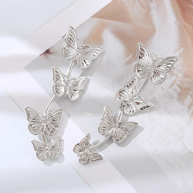 Elegant bohemian-inspired butterfly drop earrings made with premium New Zealand materials for a stylish and enchanting accessory