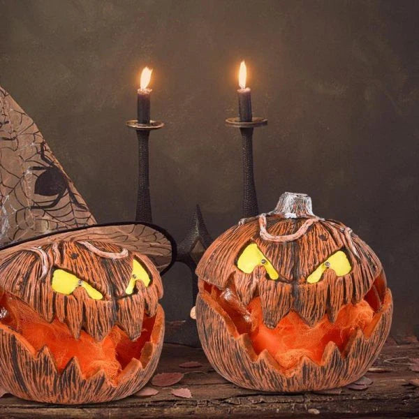 Gloween Interactive Halloween LED Pumpkin Lantern - a versatile lighting solution that creates a warm, spooky glow for Kiwi homes and events.