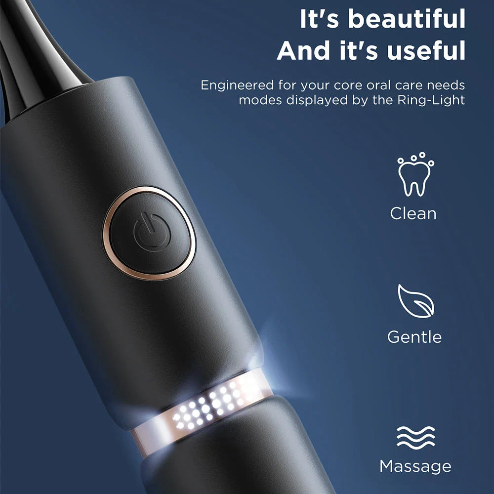 Advanced Sonic Electric Toothbrush with Smart Timer and Waterproof Travel Case