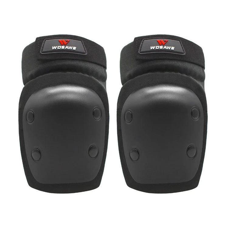 A pair of black Anti-Fall Arm Guards, featuring elbow and knee pads for outdoor sports and activities.