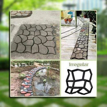 DIY Outdoor Concrete Paving Mold for custom garden paths, entryways, and patios