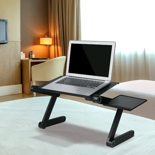 Comfy, adjustable, and foldable laptop desk with ventilation for tech-loving Kiwis