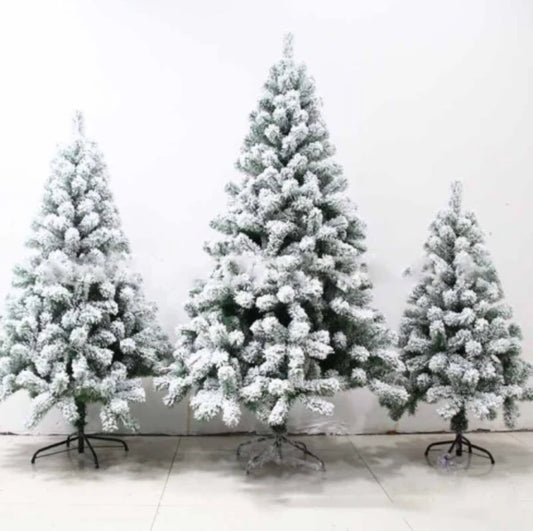 Exclusive White S Effect Artificial Christmas Tree with full, lush appearance and elegant white flocked design