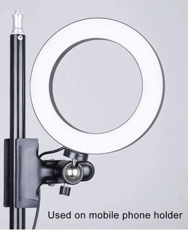 A durable, adjustable computer light ring with multiple color settings to enhance focus and productivity