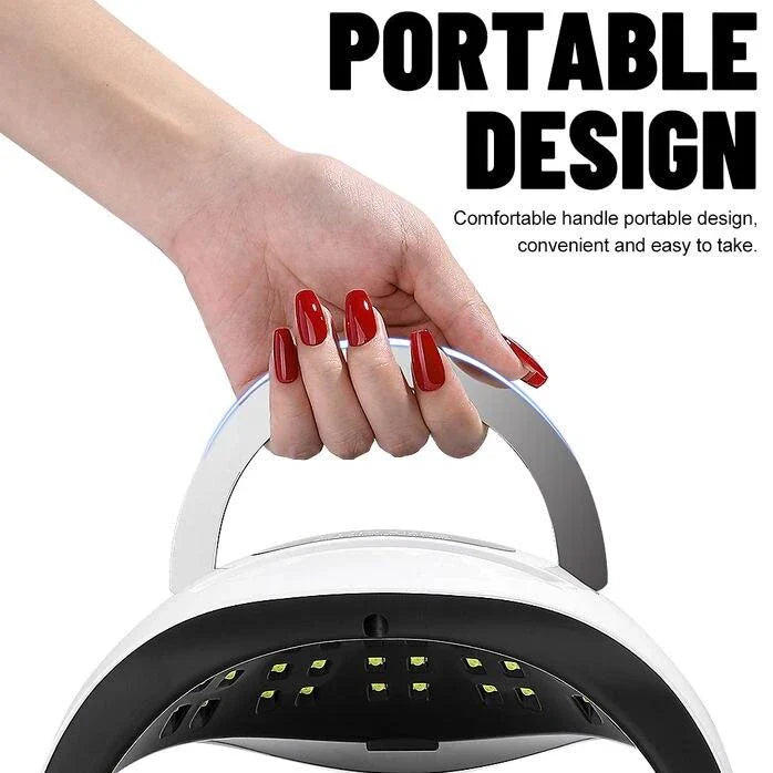 320W High Power UV LED Nail Lamp with 4 Timers and Smart Sensor for Salon-Grade Nails at Home