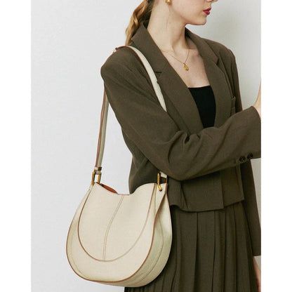 Large genuine leather hobo shoulder tote bag with patchwork design, suitable for everyday use and special occasions