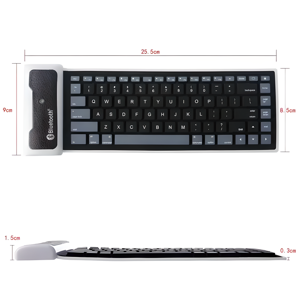 Waterproof, foldable, and built for on-the-go Kiwis, this versatile Bluetooth silicone keyboard is the perfect tech companion.