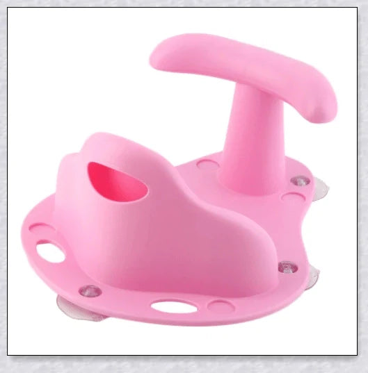 Deluxe Baby Bath Seat with anti-slip suction cups and supportive back and leg rest for a comfortable and secure bathing experience