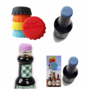 Assortment of colourful silicone wine bottle caps in red, blue, green, yellow, purple, and pink shades, designed to preserve freshness and add a touch of Kiwi style to your home.