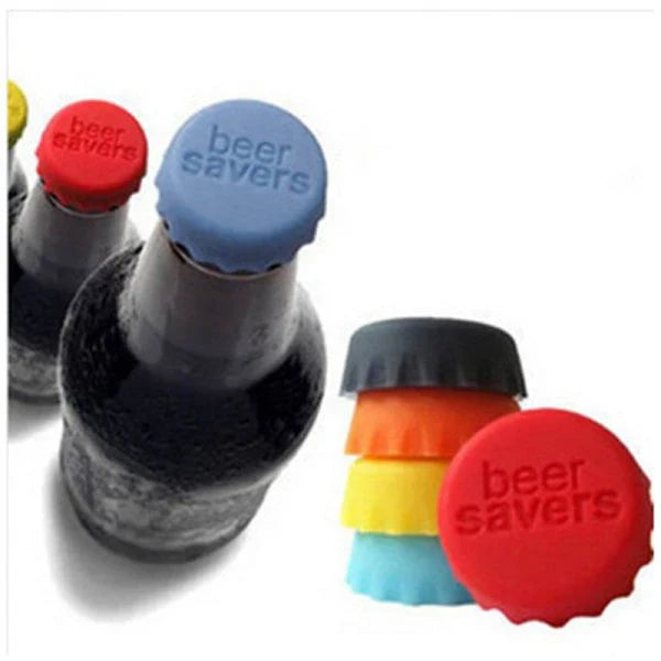 Assortment of colourful silicone wine bottle caps in red, blue, green, yellow, purple, and pink shades, designed to preserve freshness and add a touch of Kiwi style to your home.