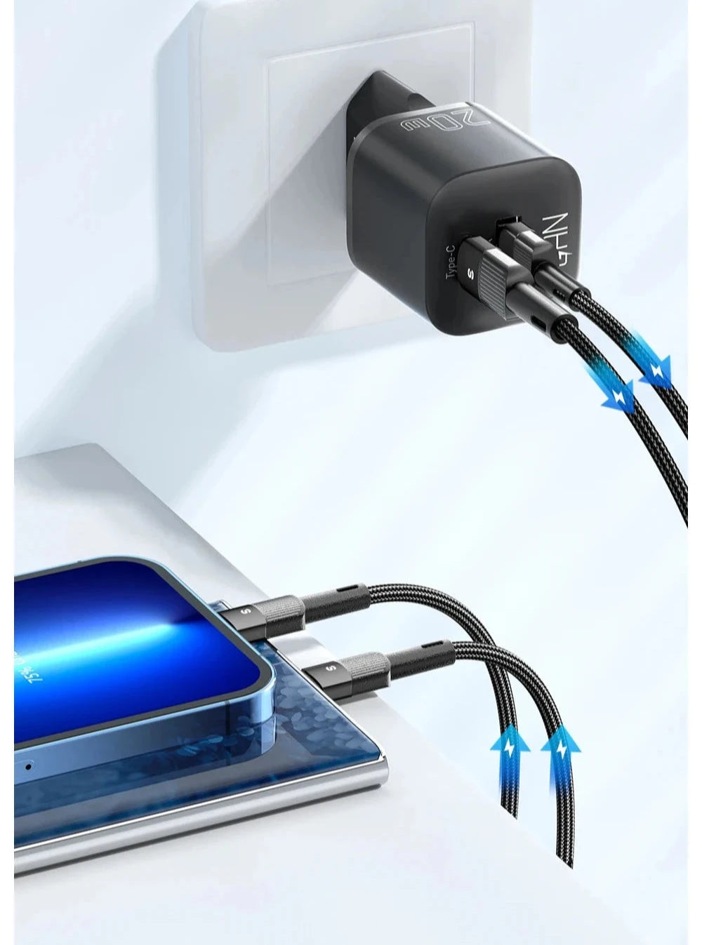 Essager 20W GaN Dual Port Fast Charger - Powerful and Compact Charging Solution for Kiwi Lifestyles