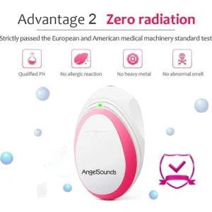 Angelsounds Portable Fetal Doppler for safely monitoring your unborn baby's heartbeat and movements