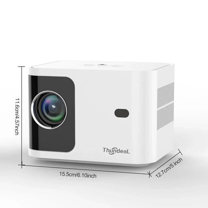 Cinematic Portable Projector with 5G WiFi and Android OS for Immersive Home Entertainment