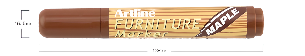 Artline Furniture Repair Markers in various wood finishes for repairing and restoring damaged wooden furniture and decor