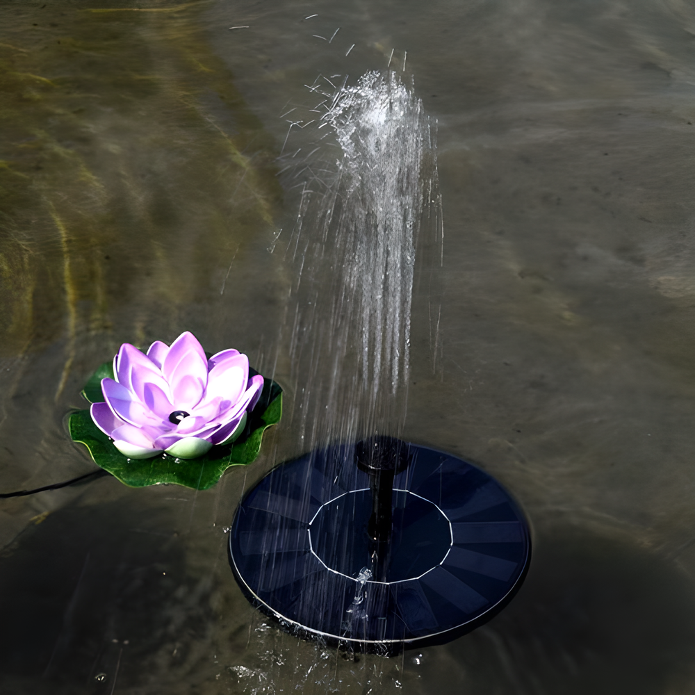 Eco-friendly solar-powered bird fountain with adjustable nozzle heads for customizable water patterns, perfect for Kiwi gardens and backyards