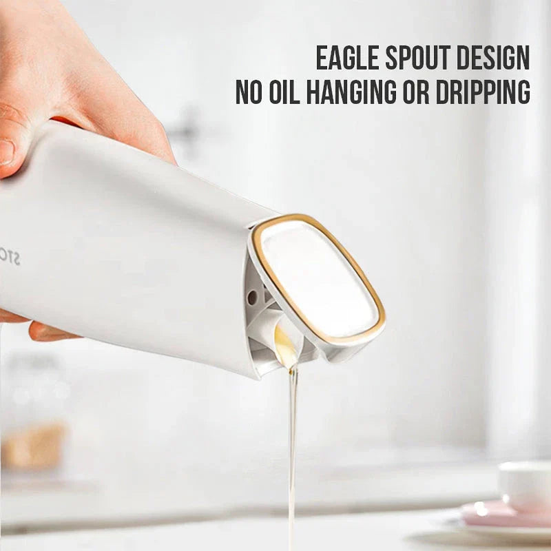 Automatic Leak-Proof Glass Oil Dispenser - Sleek, Durable and Mess-Free Kitchen Essential