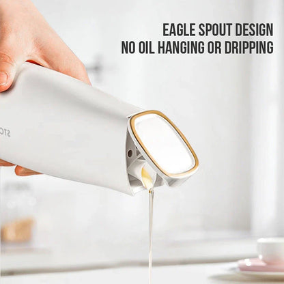 Automatic Leak-Proof Glass Oil Dispenser - Sleek, Durable and Mess-Free Kitchen Essential