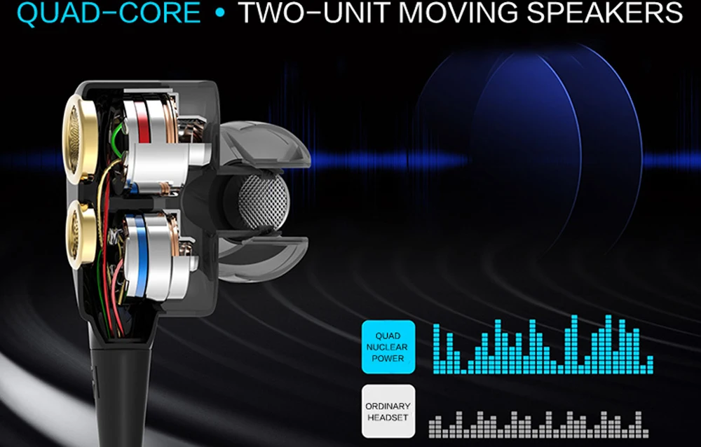 Dual-Drivers Wireless BT Headset with Exceptional Audio Quality and Wireless Connectivity