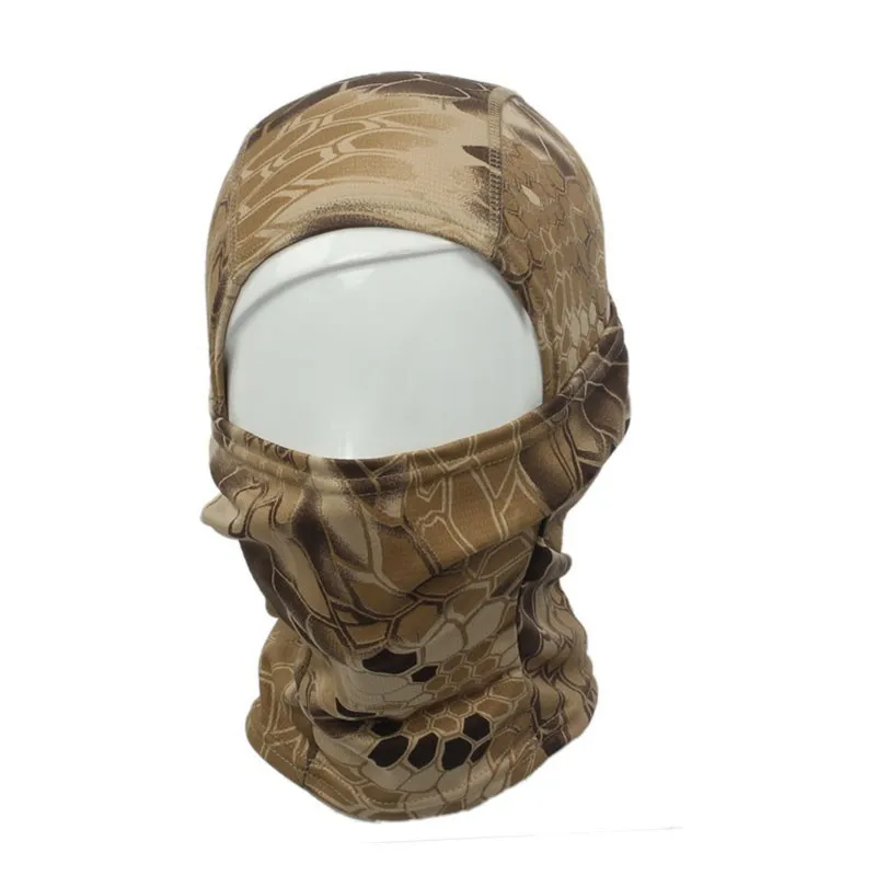 Tactical Camouflage Balaclava Mask with Breathable Polyester Material and Versatile Camo Designs