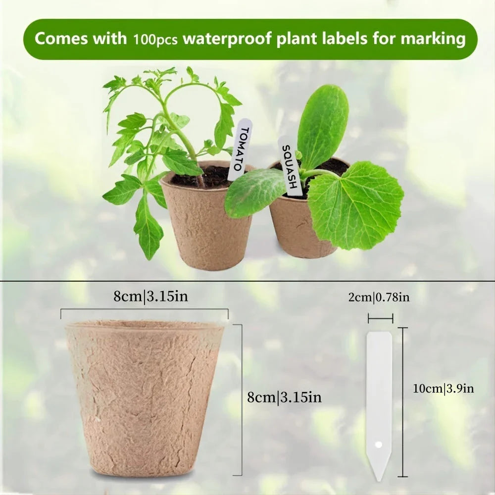 Biodegradable paper nursery pots and plant labels for eco-friendly gardening in New Zealand