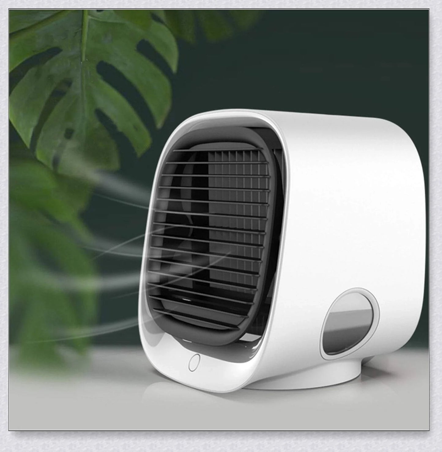 Chill Breeze - A lightweight, portable air conditioner with 3-in-1 functionality, including air cooling, air purification, and ambient lighting