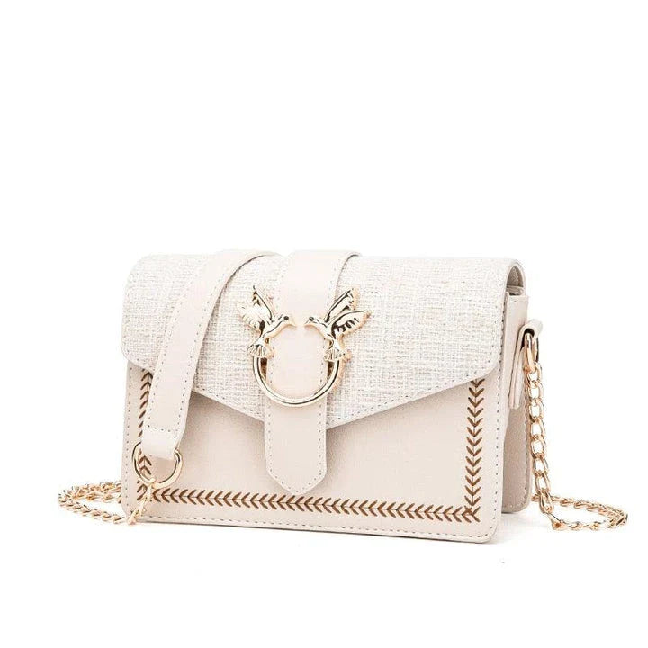 Elegant ladies chain shoulder bag made of premium artificial leather with a fashionable chain strap, perfect for Kiwi women.