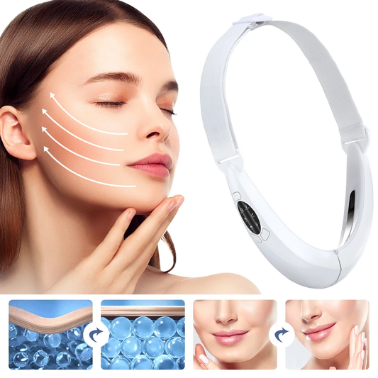 EMS V-Shape Facial Rejuvenation Device with dual-light modes to lift, tighten and contour the skin